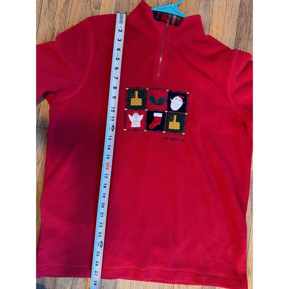Vintage Longaberger Christmas Quarter Zip Fleece - Picture 9 of 10
